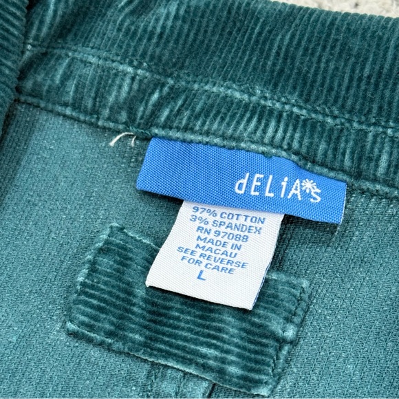 Vintage Teal Corduroy Blazer Size L - Picture 3 of 13